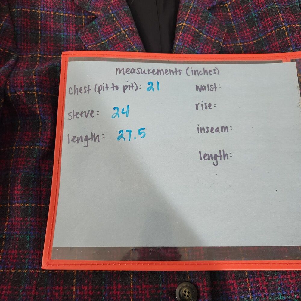 Pendleton Vintage Womens Plaid Wool Blazer Jacket Size 16 Academia Preppy Tartan - Picture 6 of 6